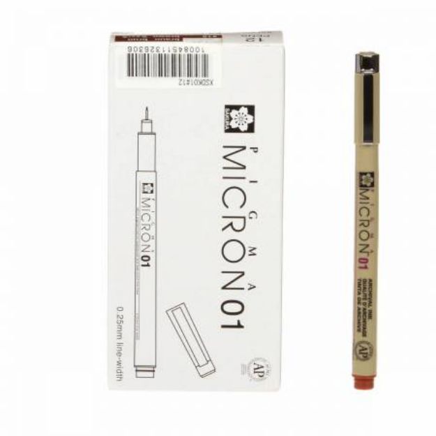 Picture of Marker Pen Pigma Micron Brown 01